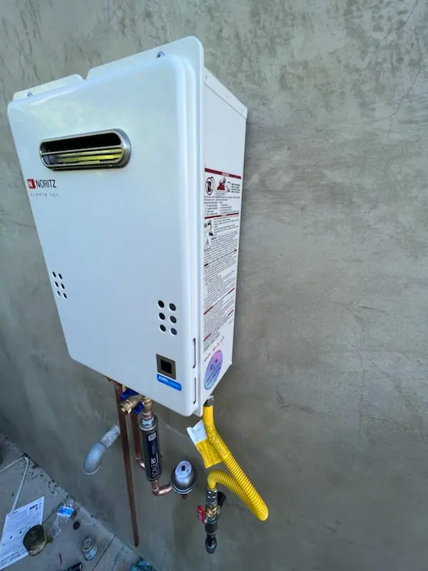 Tankless water heater installation for Pioneer homes